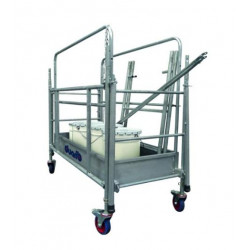 Duarib Echafaudage roulant en acier Haut. Max 3,80m C.U: 150 Kg Rolly2 Duarib Kobleo