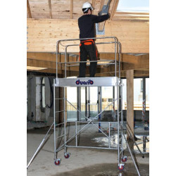 Duarib Echafaudage roulant en acier Haut. Max 3,80m C.U: 150 Kg Rolly2 Duarib Kobleo
