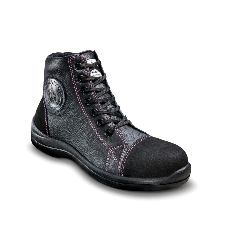 Chaussure de sécurité Lemaitre LIBERTY HAUT NOIR S3 P40 pour femme Kobleo Chaussure de sécurité Lemaitre LIBERTY HAUT NOIR S3 P40 pour femme Kobleo