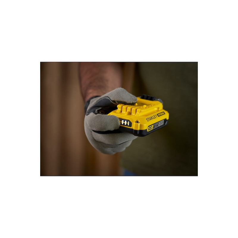 Stanley Kit batterie et chargeur Stanley Fatmax V20 SFMCB12D2-QW 18V 2x2AH 2A Kobleo Stanley Kit batterie et chargeur Stanley Fatmax V20 SFMCB12D2-QW 18V 2x2AH 2A Kobleo