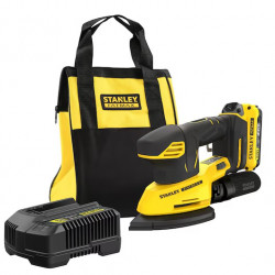 Stanley Ponceuse de finition Stanley SFMCW221D1S-QW 18V 2Ah avec sac de transport Kobleo Stanley Ponceuse de finition Stanley SFMCW221D1S-QW 18V 2Ah avec sac de transport Kobleo