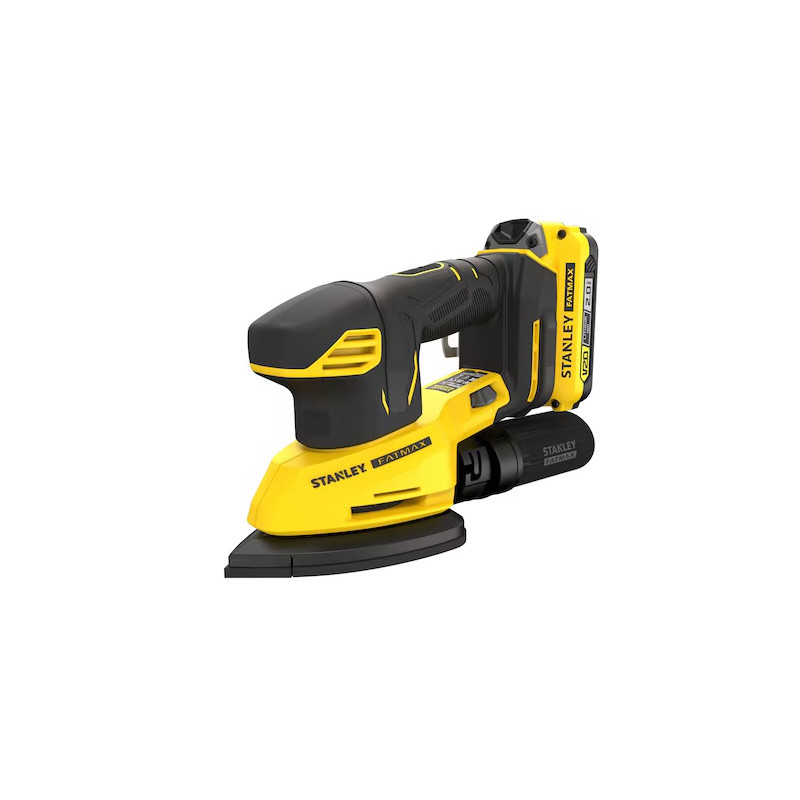 Stanley Ponceuse de finition Stanley SFMCW221D1S-QW 18V 2Ah avec sac de transport Kobleo Stanley Ponceuse de finition Stanley SFMCW221D1S-QW 18V 2Ah avec sac de transport Kobleo