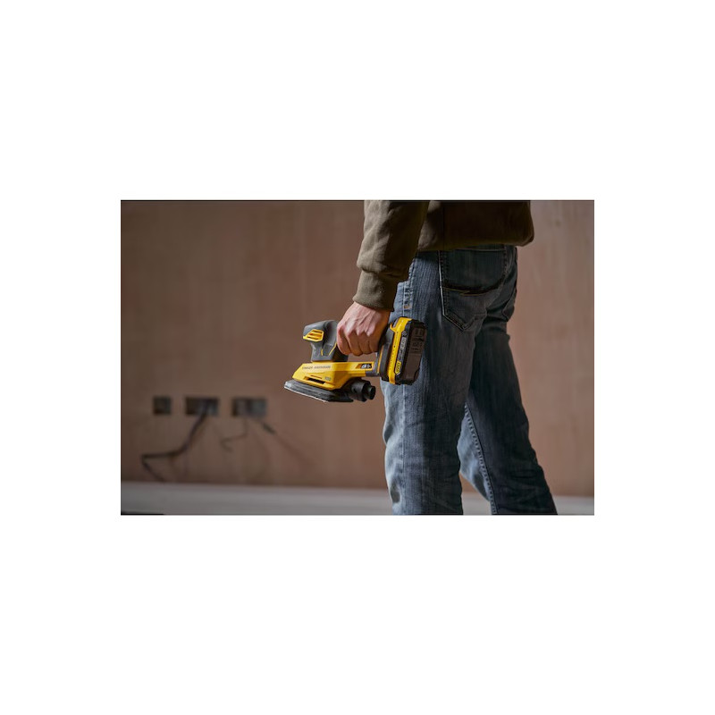 Stanley Ponceuse de finition Stanley SFMCW221D1S-QW 18V 2Ah avec sac de transport Kobleo Stanley Ponceuse de finition Stanley SFMCW221D1S-QW 18V 2Ah avec sac de transport Kobleo