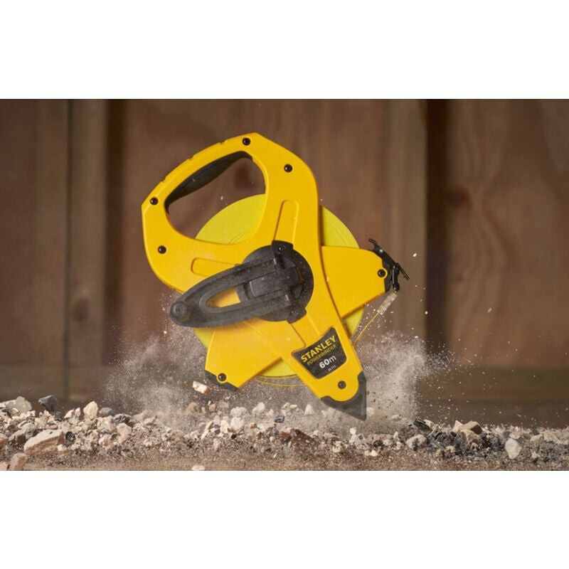 Stanley Ruban de mesure longue Stanley PowerWinder 60m en fibre de verre Kobleo Stanley Ruban de mesure longue Stanley PowerWinder 60m en fibre de verre Kobleo