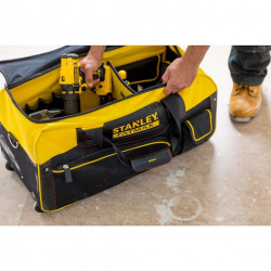Stanley Sac à outils Stanley FMST82706-1 avec roulettes 60L charge 20kg Kobleo