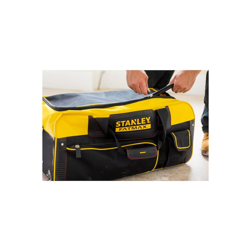 Stanley Sac à outils Stanley FMST82706-1 avec roulettes 60L charge 20kg Kobleo Stanley Sac à outils Stanley FMST82706-1 avec roulettes 60L charge 20kg Kobleo