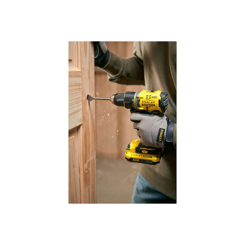 Stanley Perceuse-visseuse Stanley Fatmax SFMCD720B-XJ Brushless 18V 4Ah Li-Ion 80Nm Kobleo Stanley Perceuse-visseuse Stanley Fatmax SFMCD720B-XJ Brushless 18V 4Ah Li-Ion 80Nm Kobleo