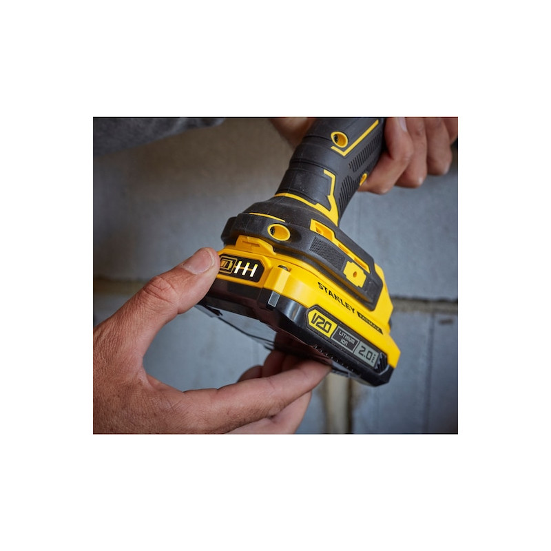 Stanley Perceuse-visseuse Stanley SFMCD721D2K-QW Brushless 18V Li-Ion 2Ah 80Nm Kobleo Stanley Perceuse-visseuse Stanley SFMCD721D2K-QW Brushless 18V Li-Ion 2Ah 80Nm Kobleo