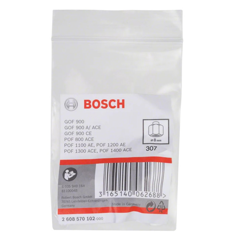 Bosch Pince de serrage Bosch 8mm pour défonceuses portatives Kobleo Bosch Pince de serrage Bosch 8mm pour défonceuses portatives Kobleo