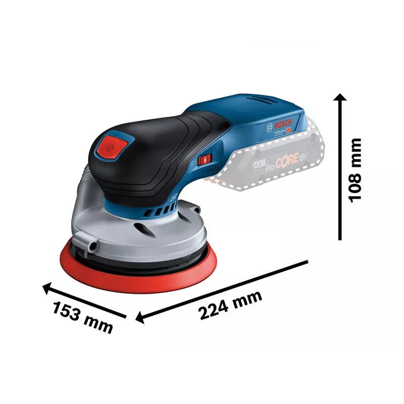 Bosch Ponceuse excentrique Bosch GEX 18V-125 Professional 125mm machine nue Kobleo Bosch Ponceuse excentrique Bosch GEX 18V-125 Professional 125mm machine nue Kobleo