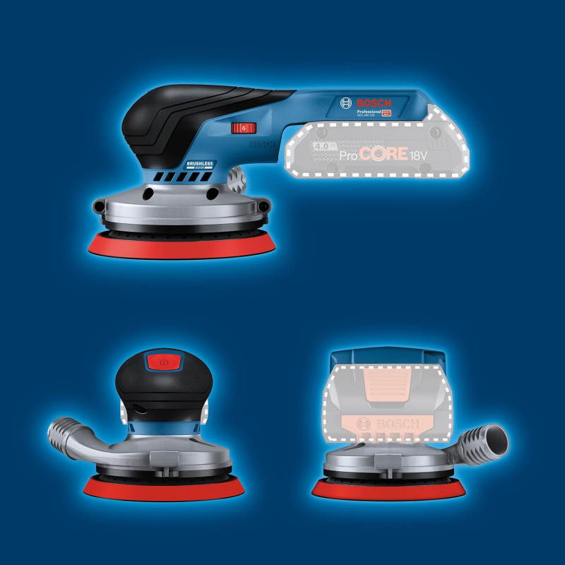 Bosch Ponceuse excentrique Bosch GEX 18V-125 Professional 125mm machine nue Kobleo Bosch Ponceuse excentrique Bosch GEX 18V-125 Professional 125mm machine nue Kobleo