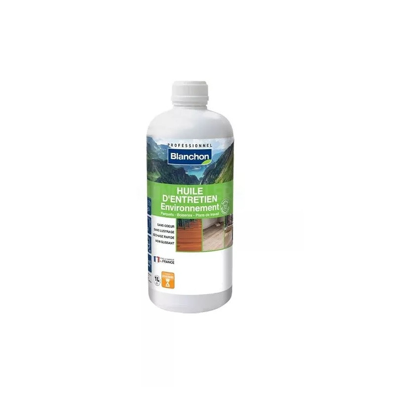 Huile d'entretien environnement Blanchon biosourcée 1L ultra mat