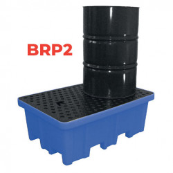 Stockman Bac de rétention Stockman BRP2 en polyéthylène 2 fûts capacité 230L Kobleo