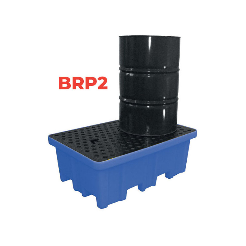 Stockman Bac de rétention Stockman BRP2 en polyéthylène 2 fûts capacité 230L Kobleo Stockman Bac de rétention Stockman BRP2 en polyéthylène 2 fûts capacité 230L Kobleo