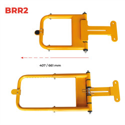 Stockman Barrière pivotante de sécurité BRR2 réglable à ressort de 407 à 661mm Kobleo