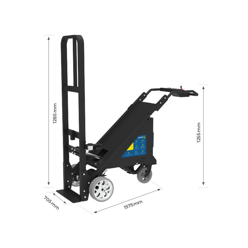 Stockman Diable basculeur motorisé Stockman DBM400 capacité 400kg avec frein Kobleo Stockman Diable basculeur motorisé Stockman DBM400 capacité 400kg avec frein Kobleo