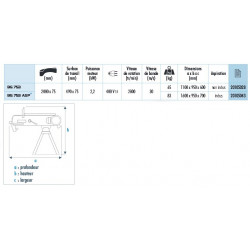 Sidamo Ponceuse A Bande 2200w 75x2000 Mm Bg 753 Sidamo Kobleo