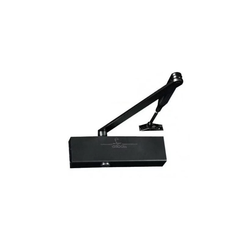 Ferme-porte GR200115 avec frein d'ouverture bras standard noir Kobleo Ferme-porte GR200115 avec frein d'ouverture bras standard noir Kobleo