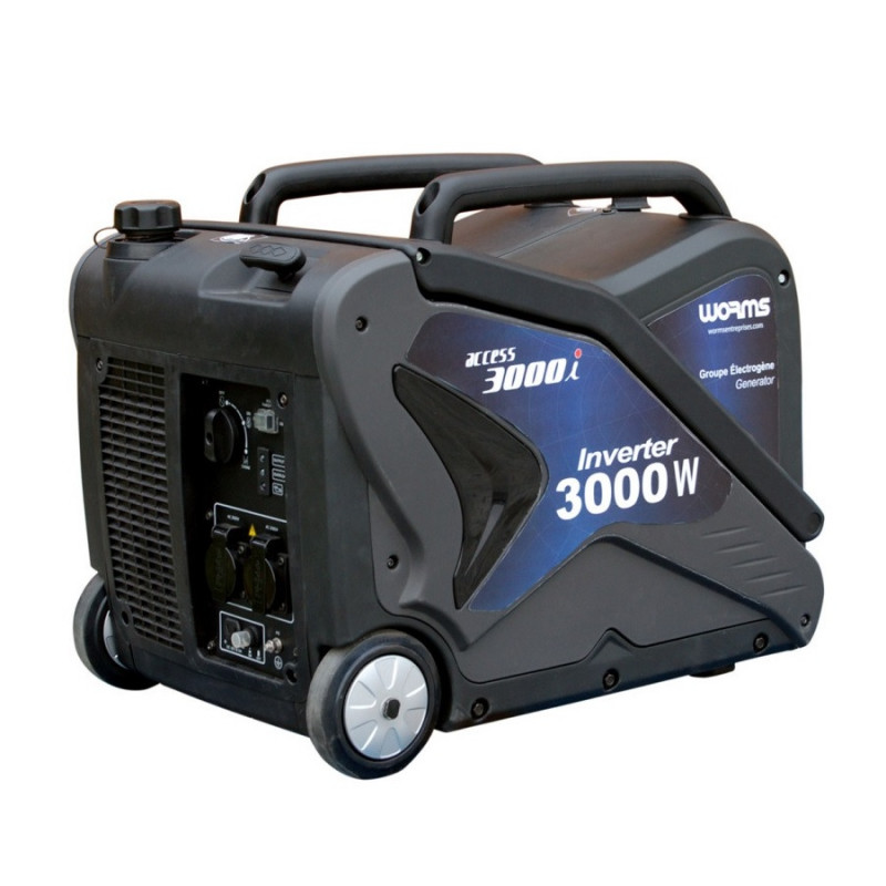 Groupe électrogène ACCES 3000i Inverter 3KW Insonorisé 8,5L Worms