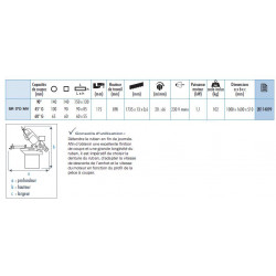 Sidamo Scie A Ruban Manuelle 1100w Avec Socle Sr170mv Kobleo