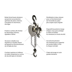Stockman Palan manuel à chaine Stockman MHAL50 aluminium ultra léger 500kg Kobleo Stockman Palan manuel à chaine Stockman MHAL50 aluminium ultra léger 500kg Kobleo