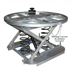 Stockman Table élévatrice Stockman SLT2/1100 capacité 2 tonnes plateau tournant Kobleo