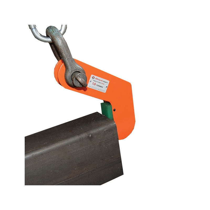 Stockman Pince à prise horizontale TPH15 capacité 1,5t pour tube acier ou béton Kobleo Stockman Pince à prise horizontale TPH15 capacité 1,5t pour tube acier ou béton Kobleo