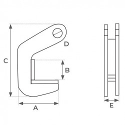 Stockman Pince à prise horizontale TPH15 capacité 1,5t pour tube acier ou béton Kobleo