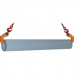 Stockman Pince à prise horizontale TPH30 capacité 3t pour tube acier ou béton Kobleo