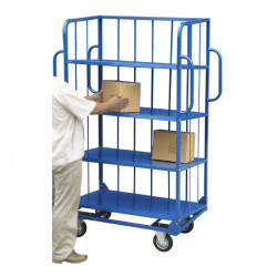 Stockman Servante multi-niveaux Stockman WN504 acier 3 étagères capacité 500kg Kobleo