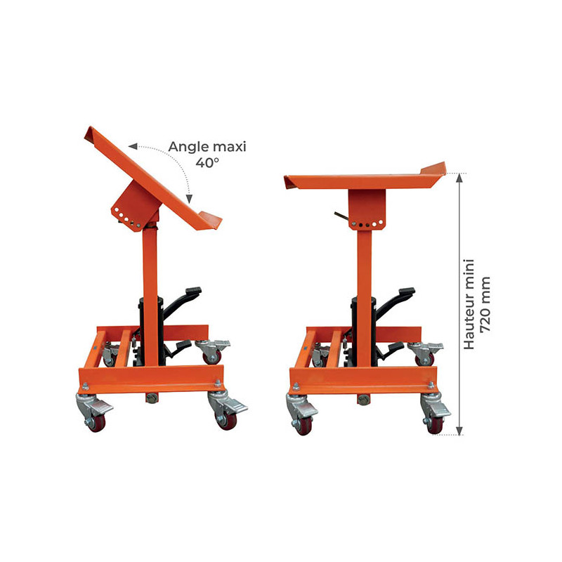Stockman Servante à plateau inclinable Stockman XH15A capacité 150kg Kobleo Stockman Servante à plateau inclinable Stockman XH15A capacité 150kg Kobleo