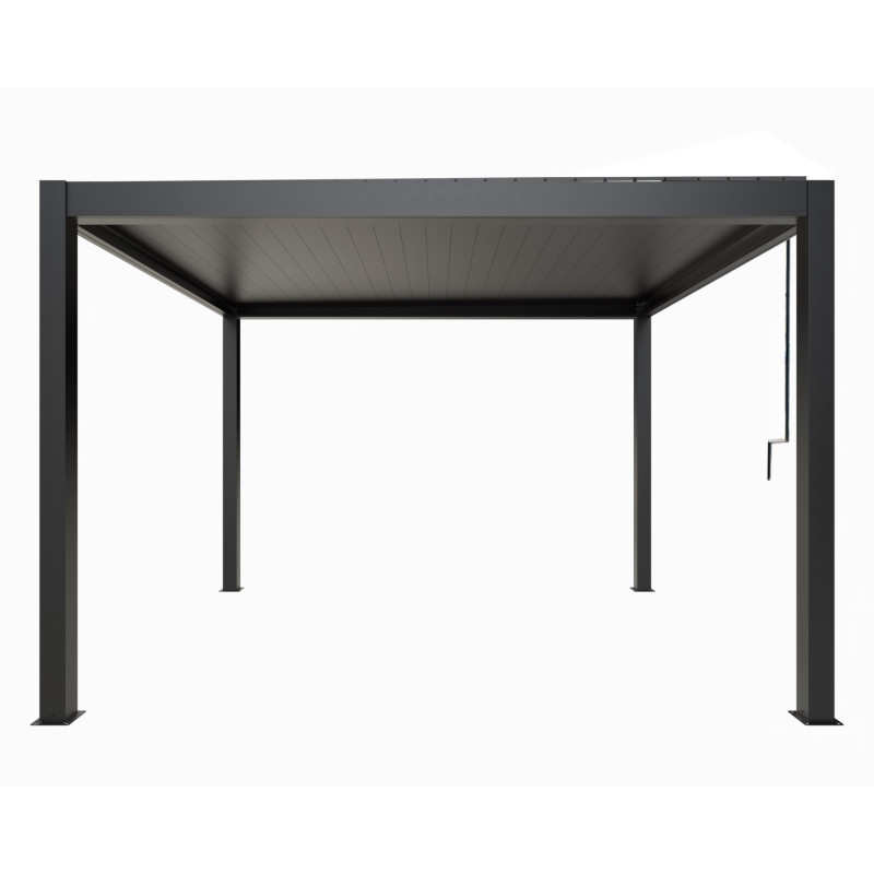 Habrita Foresta Pergola bioclimatique Habrita aluminium 11,90m2 gris anthracite Kobleo Habrita Foresta Pergola bioclimatique Habrita aluminium 11,90m2 gris anthracite Kobleo