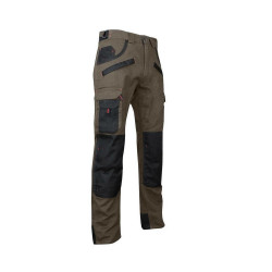 Pantalon de travail LMA TOURBE taille 46 bicolore avec poches genouillères Kobleo Pantalon de travail LMA TOURBE taille 46 bicolore avec poches genouillères Kobleo
