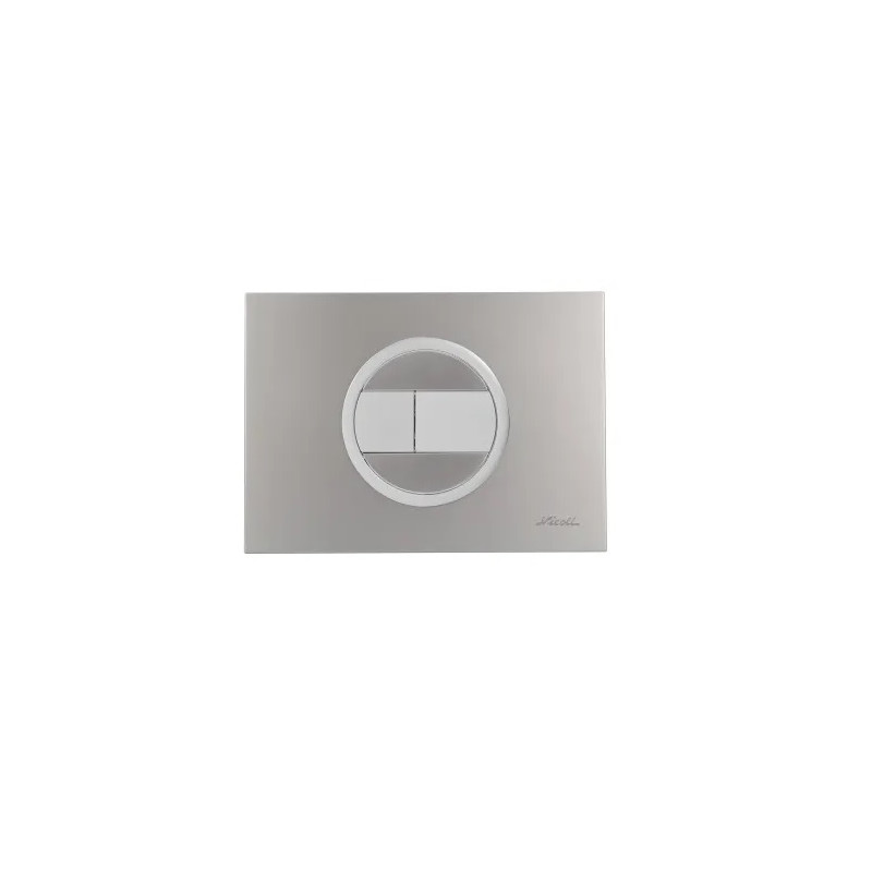 Nicoll Plaque de commande Nicoll Evo chrome mat 147x204,5mm pour bâti-support Kobleo