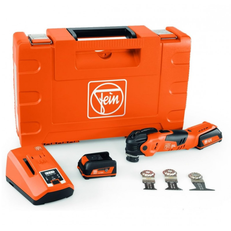 Outil multifonction Fein MULTIMASTER sans fil AMM 300 Plus Start 12V 2x3Ah Kobleo Outil multifonction Fein MULTIMASTER sans fil AMM 300 Plus Start 12V 2x3Ah Kobleo