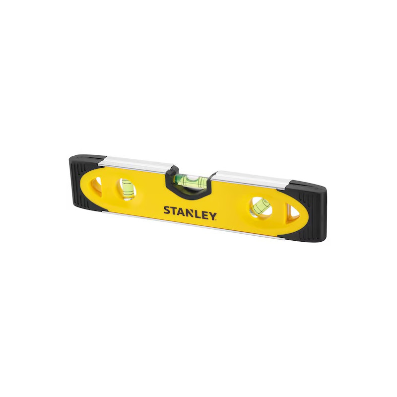 Stanley Niveau Stanley Torpedo magnétique 23 cm bimatière 3 fioles Kobleo Stanley Niveau Stanley Torpedo magnétique 23 cm bimatière 3 fioles Kobleo