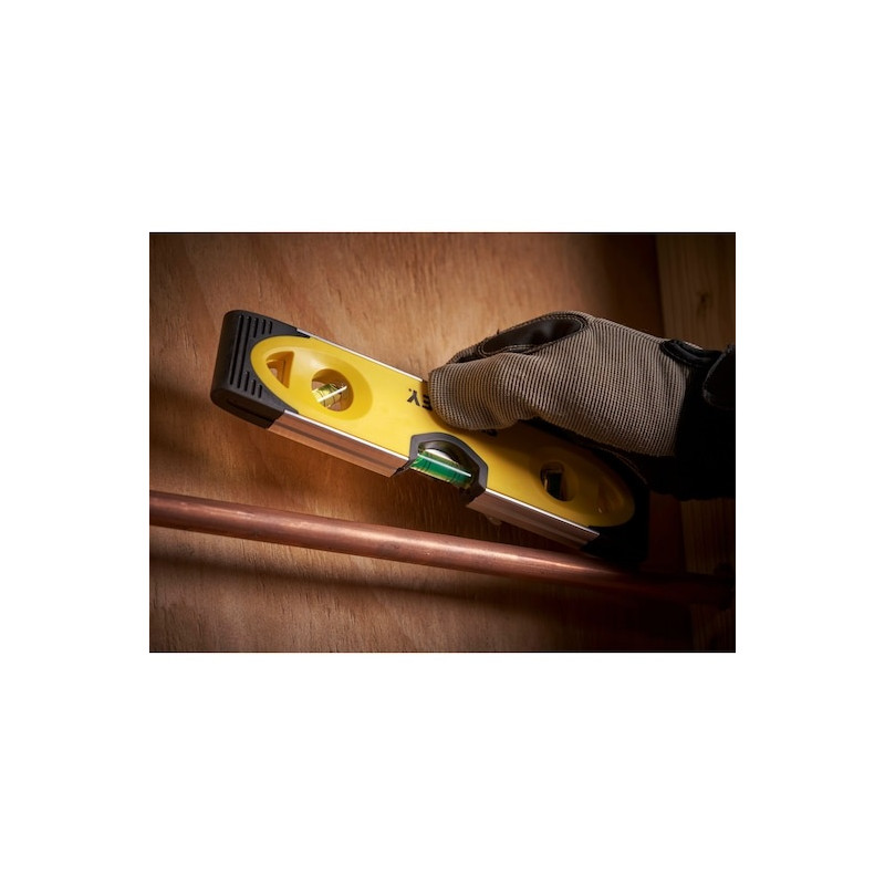 Stanley Niveau Stanley Torpedo magnétique 23 cm bimatière 3 fioles Kobleo Stanley Niveau Stanley Torpedo magnétique 23 cm bimatière 3 fioles Kobleo