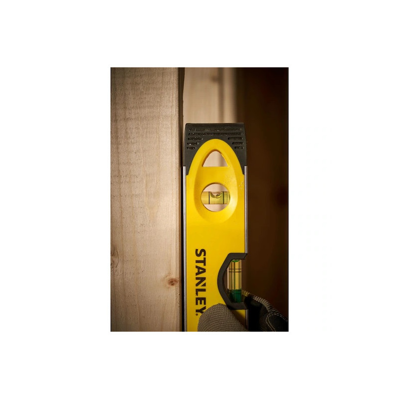 Stanley Niveau Stanley Torpedo magnétique 23 cm bimatière 3 fioles Kobleo Stanley Niveau Stanley Torpedo magnétique 23 cm bimatière 3 fioles Kobleo