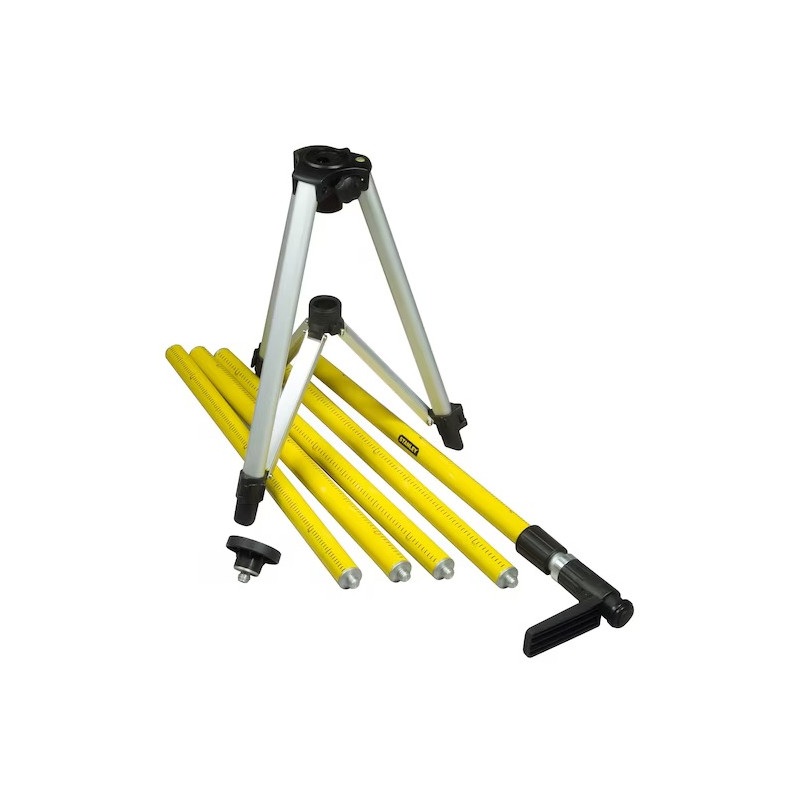 Stanley Canne télescopique tripole Stanley avec base trépied 3,60m Kobleo Stanley Canne télescopique tripole Stanley avec base trépied 3,60m Kobleo