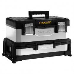 Stanley Boîte à outils en métal galvanisé avec tiroir 50cm capacité 13,6L Kobleo