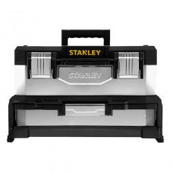 Stanley Boîte à outils en métal galvanisé avec tiroir 50cm capacité 13,6L Kobleo