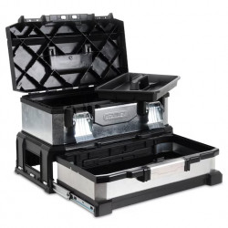 Stanley Boîte à outils en métal galvanisé avec tiroir 50cm capacité 13,6L Kobleo