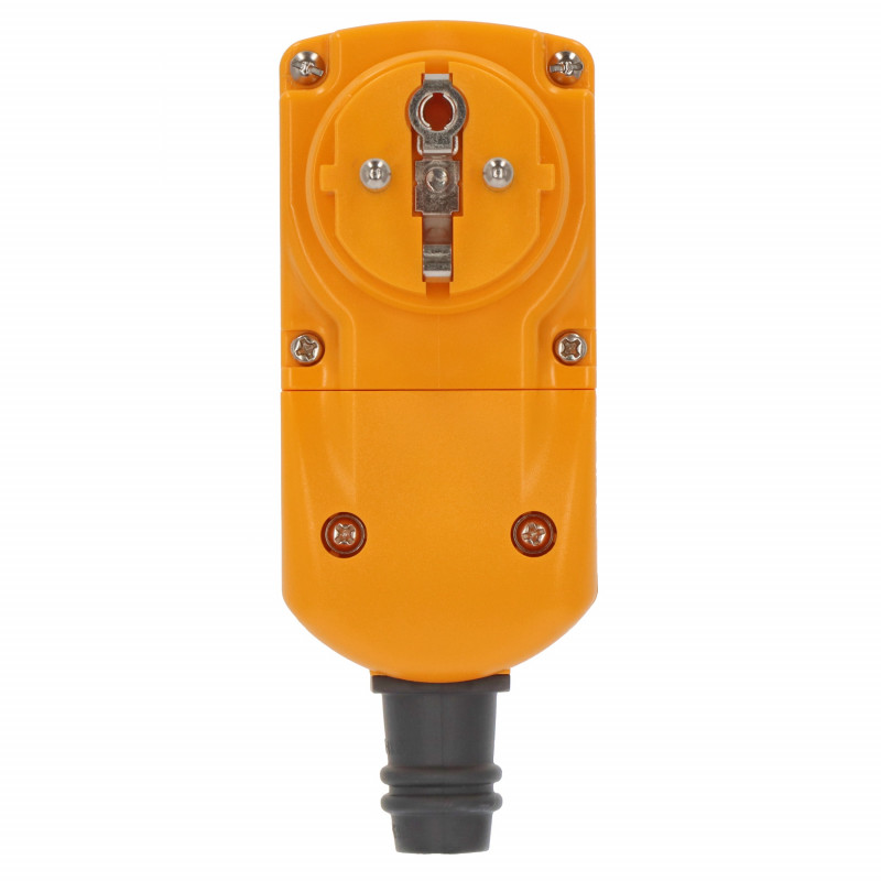 Adaptateur Disjoncteur Différentiel (PRCD) 30 MA 16A 230V IP54 - Protection Personnes Portable - Pour Jardin, Chantier, Camping, Atelier