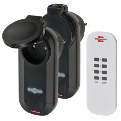 Brennenstuhl Lot de 2 prises télécommandées Brennenstuhl RC CE1 0201 IP44 1000W max Kobleo Brennenstuhl Lot de 2 prises télécommandées Brennenstuhl RC CE1 0201 IP44 1000W max Kobleo