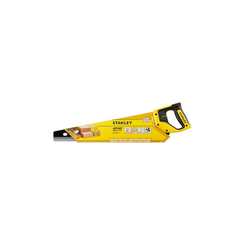 Scie égoïne Stanley JETCUT BladeArmor 500mm HP 7 dents/pouce