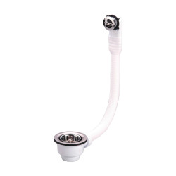 Nicoll Bonde à panier manuel Nicoll avec trop-plein 60mm pour évier grès et synthèse Kobleo