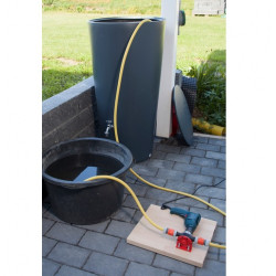 Pompe à eau Wolfcraft débit 3000l/h refoulement 30m pour perceuse 600W