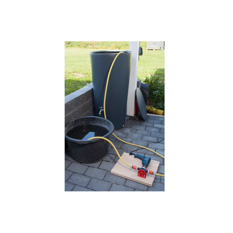 Pompe à eau Wolfcraft débit 3000l/h refoulement 30m pour perceuse 600W