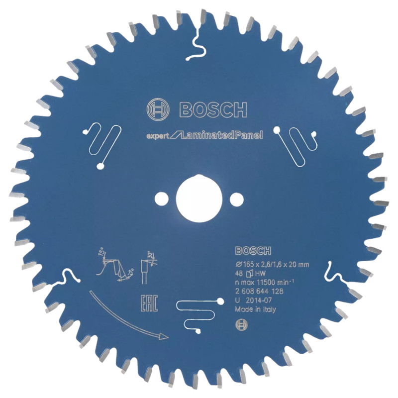Lame de scie circulaire Bosch Expert for Laminated Panel 165mm 48 dents