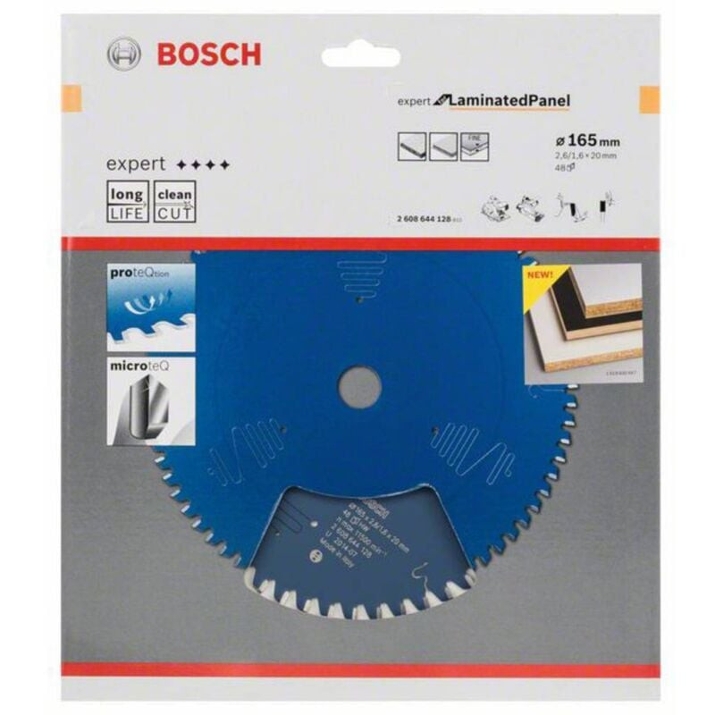 Lame de scie circulaire Bosch Expert for Laminated Panel 165mm 48 dents